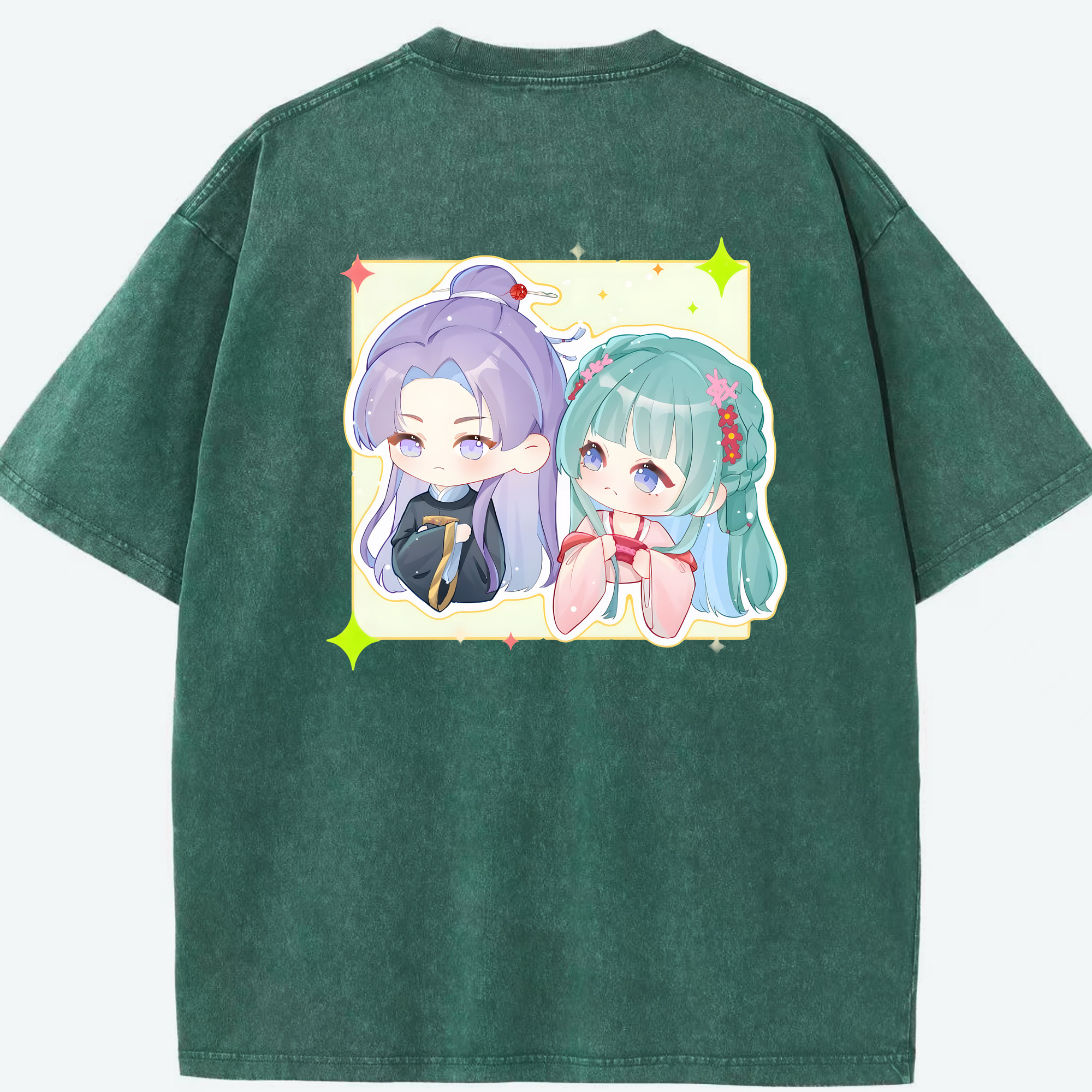 （画像用） 薬屋のひとりごと The Apothecary Diaries 綿100% ヴィンテージ風 半袖Tシャツ（背面プリント）